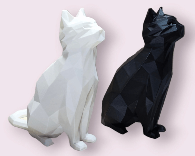 Statuette Chat Origami