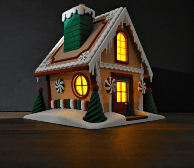 Maison en pain d'épices de Noël