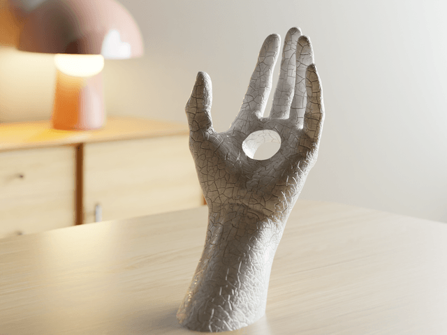 Porte-bouteille décoratif en forme de bras