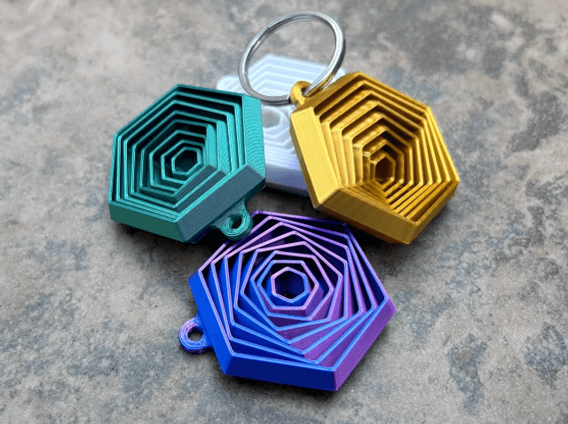 Porte-clé Fidget Toys Hexagone