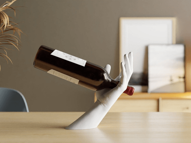 Porte-bouteille décoratif en forme de bras