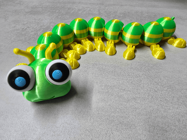La chenille articulée  - 31 cm