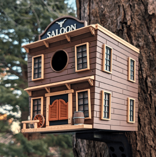 Nichoir à oiseaux - Saloon