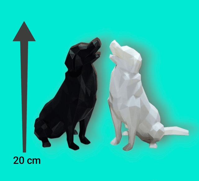 Statuette Chien Origami